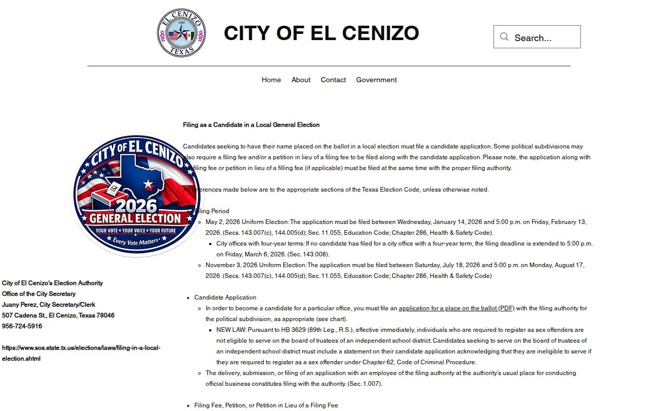 El Cenizo criminal record access in Webb County
