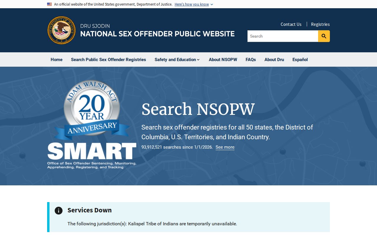 Webb County sex offender search through the national NSOPW registry layer